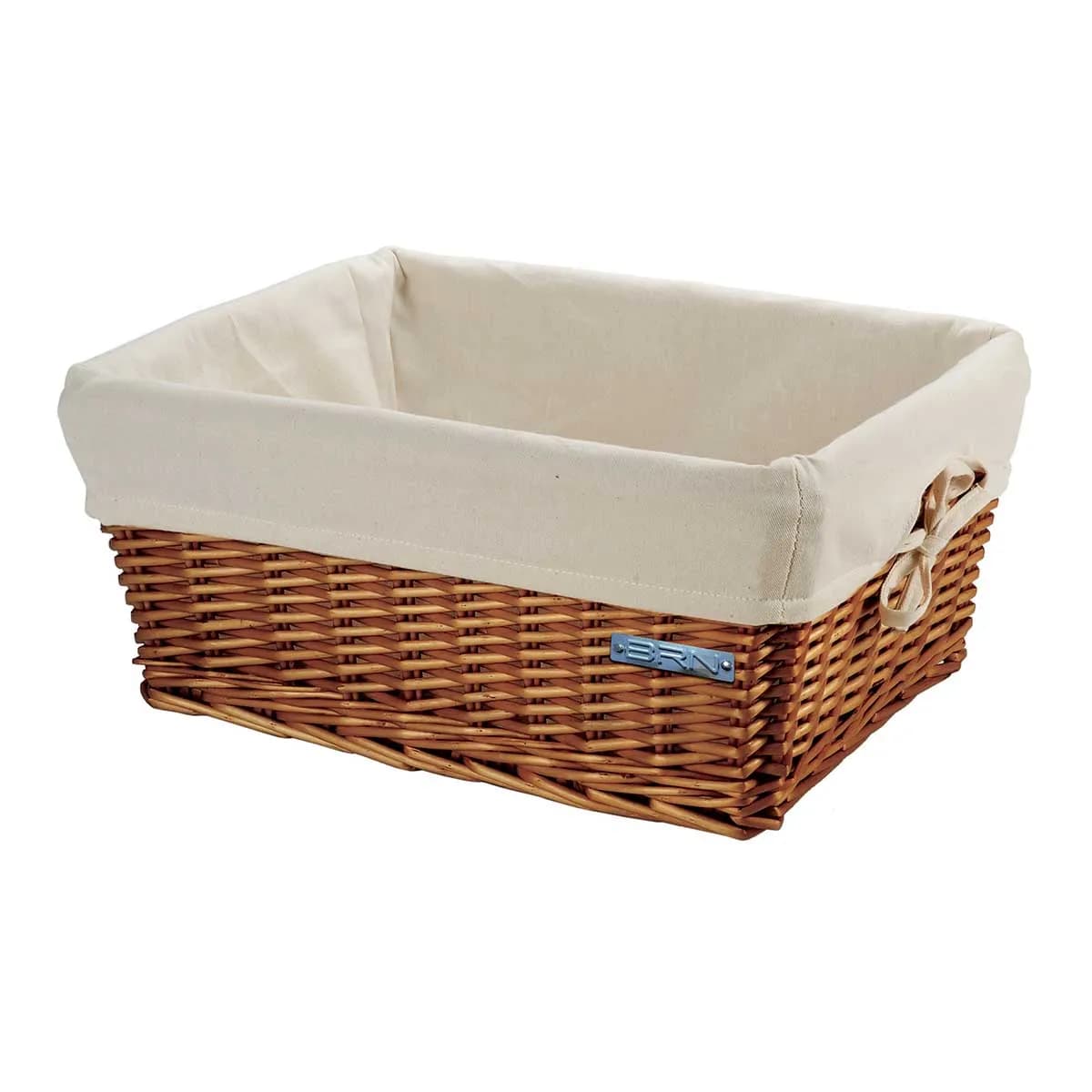CASSETTA BRN SMALL VIMINI NATURALE CON FODERA
