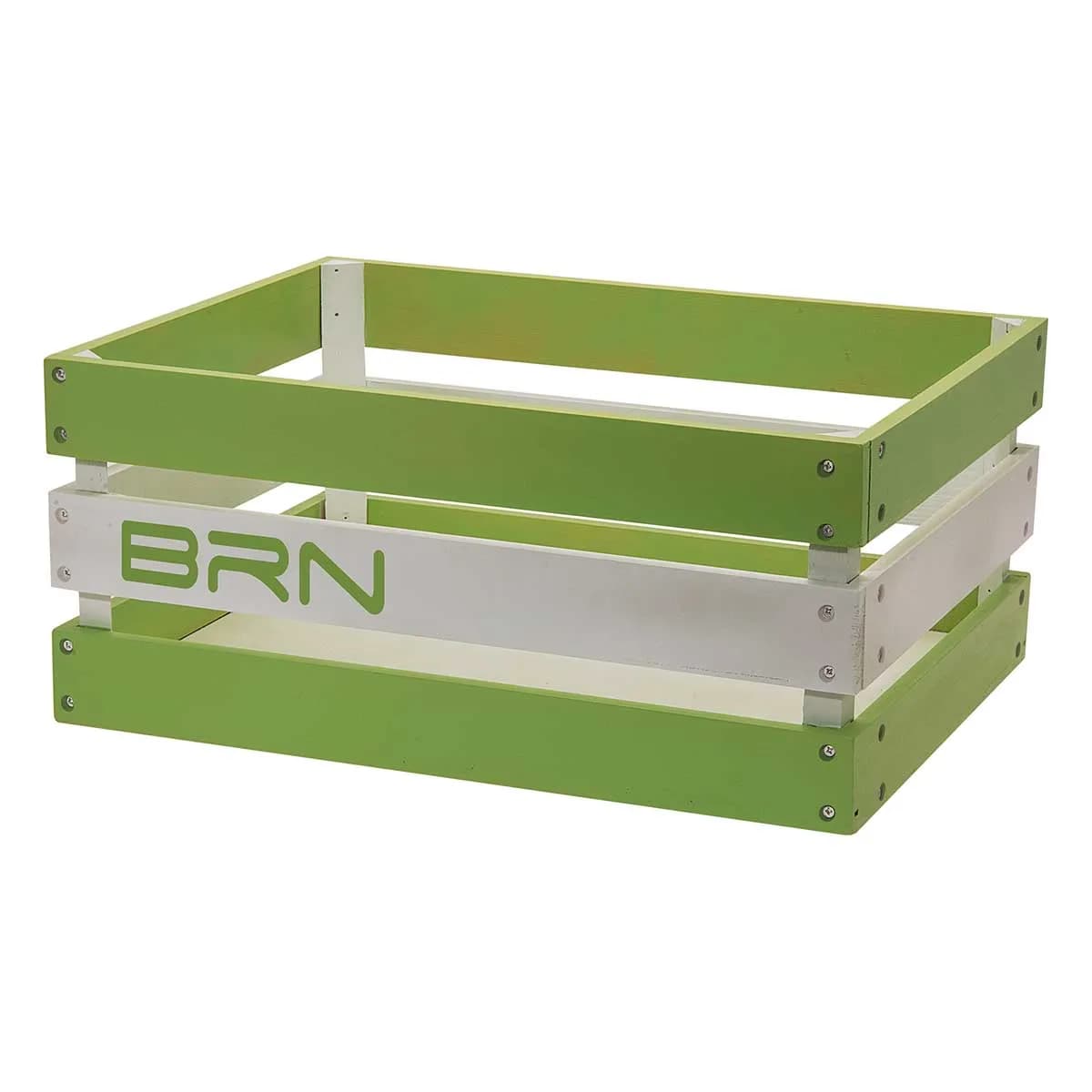 CESTO BRN VERSILIA VERDE/BIANCO IN LEGNO